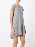 cupro insert T-shirt dress