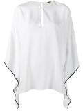 keyhole poncho blouse