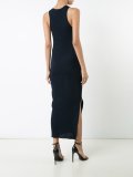 v-neck fitted dress