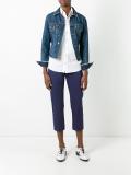 slim-fit cropped trousers