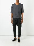 chest pocket boxy T-shirt