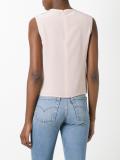 ruffled front tank top