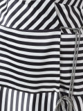 striped wrap dress 