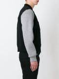 zipped varsity jacket