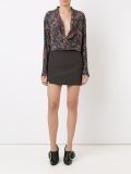 floral print longsleeved blouse