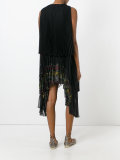 floral print pleated dress