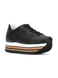 platform lace-up sneakers