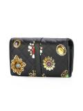 jewel print wallet crossbody bag