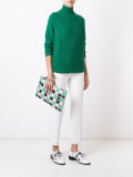 geometric print clutch
