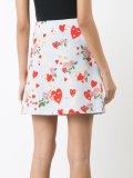 hearts print A-line skirt