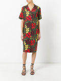 botanical print dress