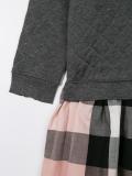 checked sweatshirt dress