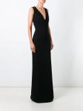 fitted dual strap gown