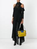 metallic double handles tote