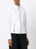 contrast biker jacket