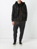 hooded multi-pocket jacket