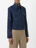 contrast stitched shirt
