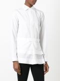 asymmetric layered design shirt