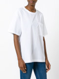 pocket detail crew neck T-shirt