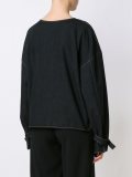 buckled cuff denim top 