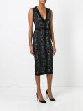leopard pattern midi dress 