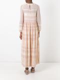 lace detail sheer dress