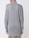 'Deep V Turtleneck' sweater
