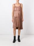 pleated asymmetric dress