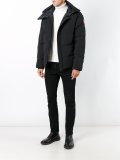 hooded zipped coat