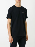 striped chest pocket T-shirt