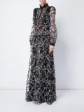 sheer ruffled dress