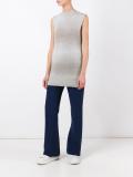high neck knitted tank