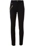 zip detail skinny trousers