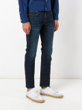 mid-rise straight jeans