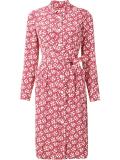 floral print shirt dress
