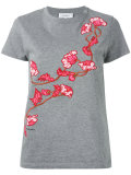 floral embroidered T-shirt