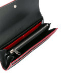 contrast stitch logo wallet