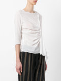 gathered front blouse 