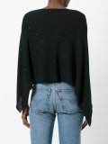 sequin cape jumper 