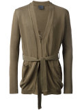 belted cardigan