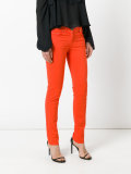 slim-fit tailored trousers