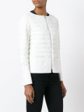zipped puffer jacket