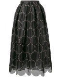 circle pattern full skirt