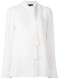 crepe tie blouse