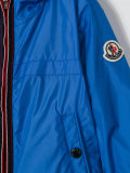 a hooded jacket 