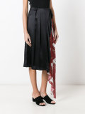 asymmetric pleated skirt