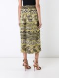 feather print skirt