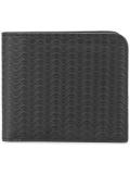 embossed waves bi-fold wallet