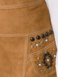 leather a-line skirt