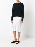 long sleeve curve hem top